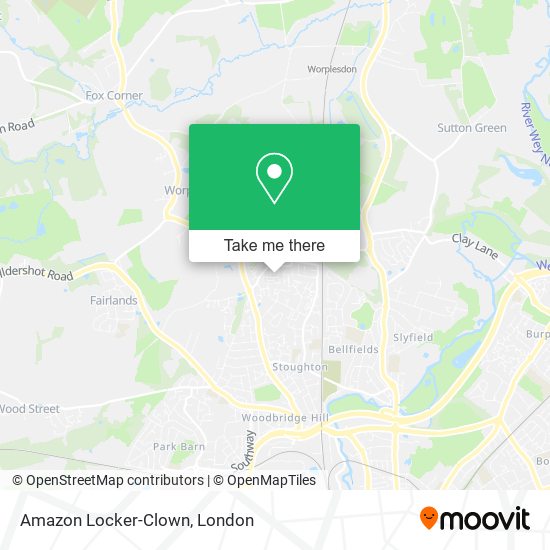 Amazon Locker-Clown map