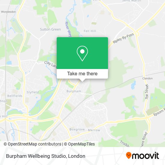 Burpham Wellbeing Studio map