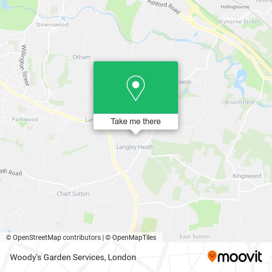 Woody's Garden Services map
