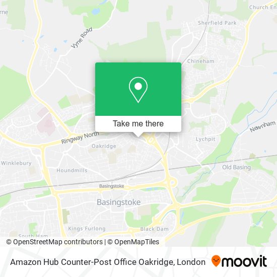 Amazon Hub Counter-Post Office Oakridge map