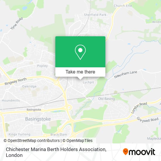 Chichester Marina Berth Holders Association map