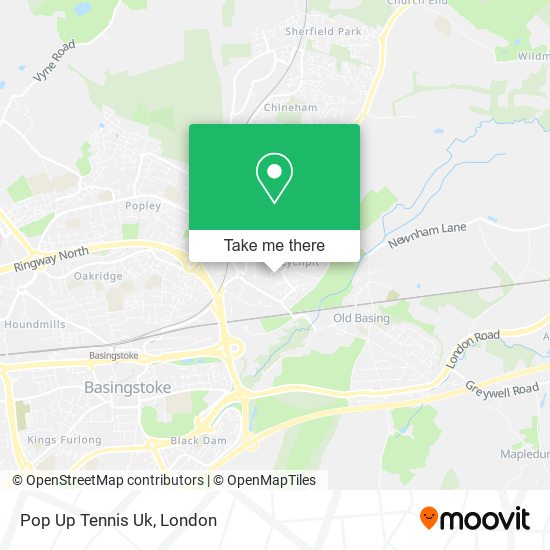 Pop Up Tennis Uk map