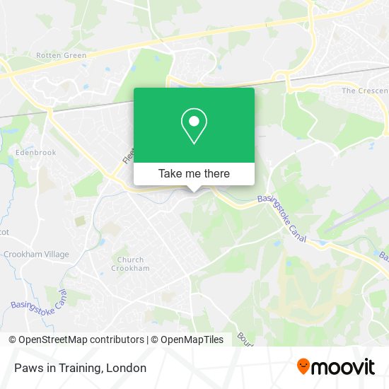 Paws in Training map