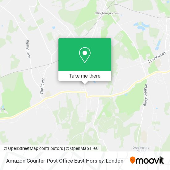 Amazon Counter-Post Office East Horsley map
