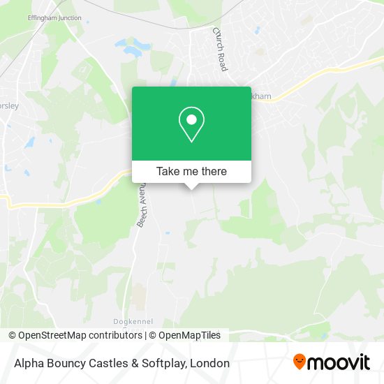 Alpha Bouncy Castles & Softplay map