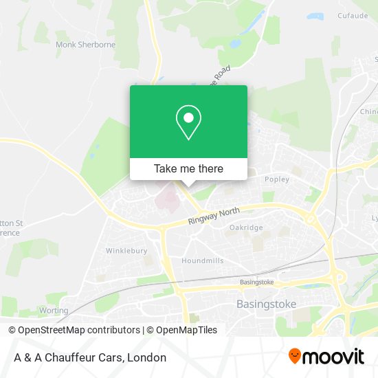 A & A Chauffeur Cars map