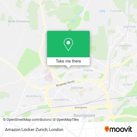 Amazon Locker-Zurich map