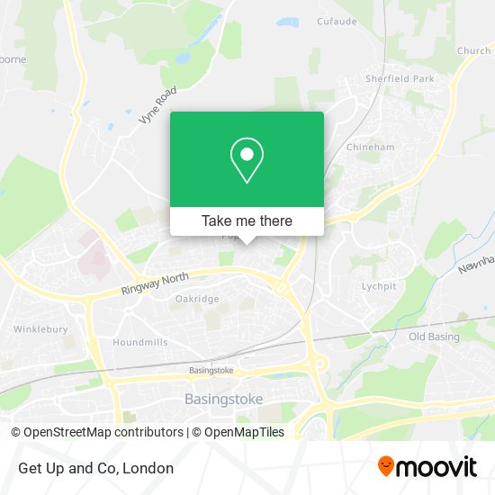 Get Up and Co map