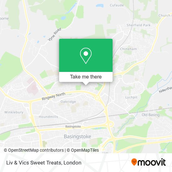 Liv & Vics Sweet Treats map