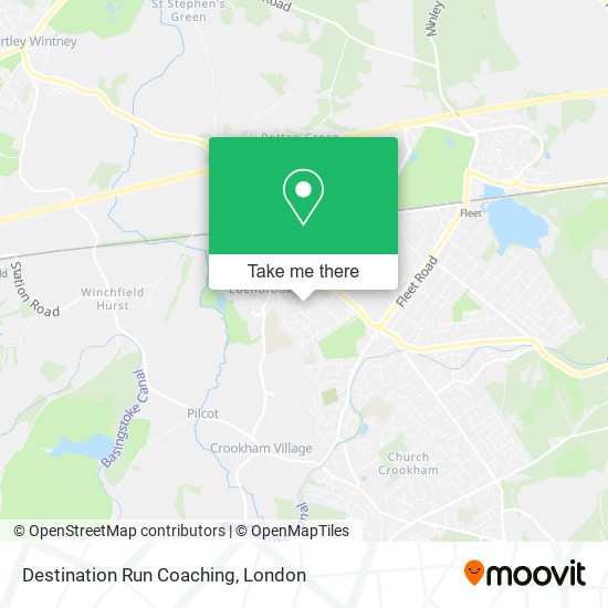 Destination Run Coaching map