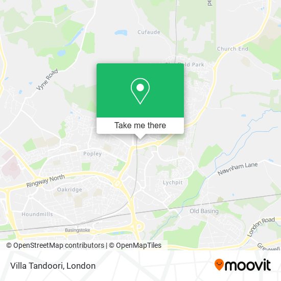Villa Tandoori map