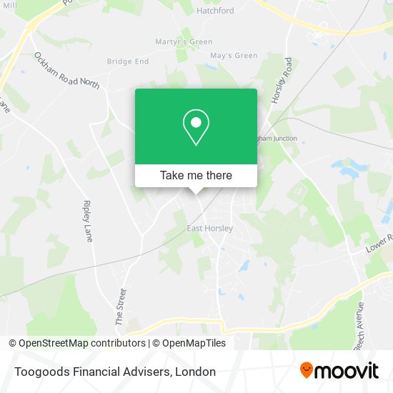 Toogoods Financial Advisers map