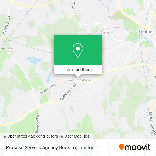 Process Servers Agency Bureaux map
