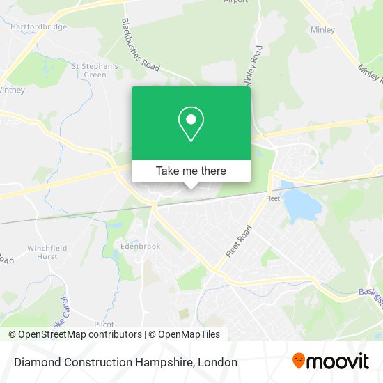 Diamond Construction Hampshire map