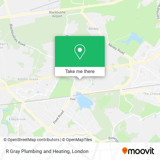 R Gray Plumbing and Heating map
