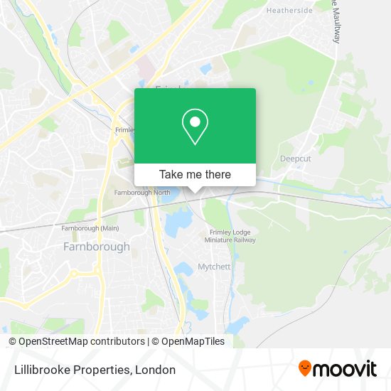 Lillibrooke Properties map