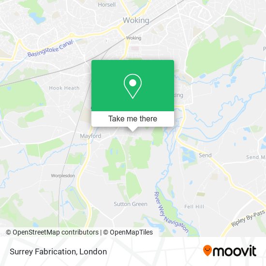 Surrey Fabrication map