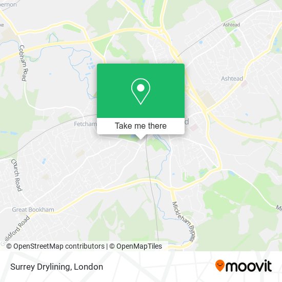 Surrey Drylining map