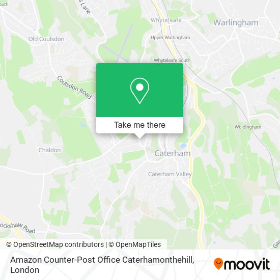 Amazon Counter-Post Office Caterhamonthehill map