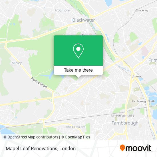 Mapel Leaf Renovations map