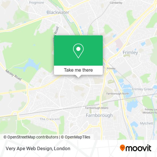 Very Ape Web Design map