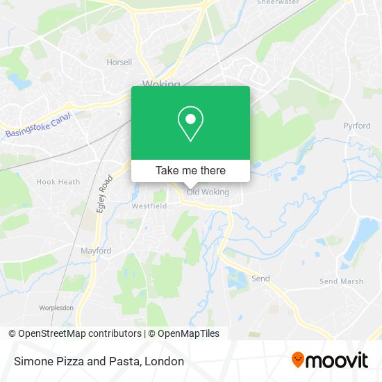 Simone Pizza and Pasta map
