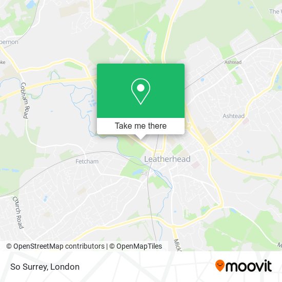 So Surrey map