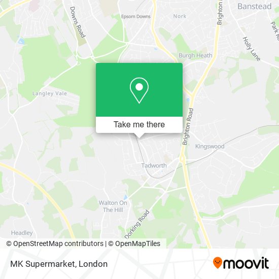 MK Supermarket map