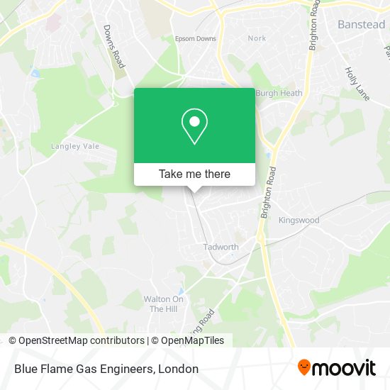 Blue Flame Gas Engineers map