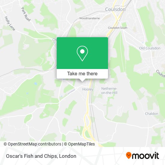Oscar's Fish and Chips map