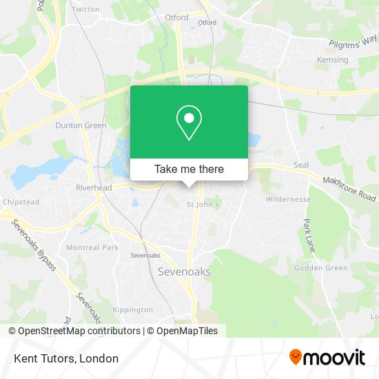 Kent Tutors map