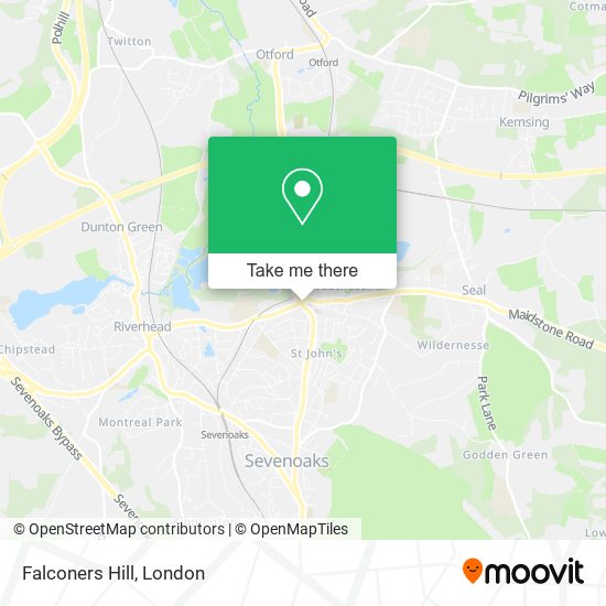 Falconers Hill map