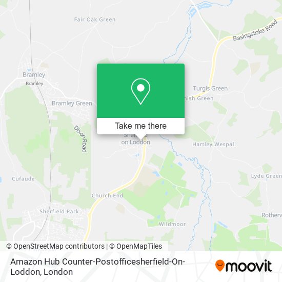 Amazon Hub Counter-Postofficesherfield-On-Loddon map