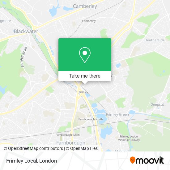 Frimley Local map