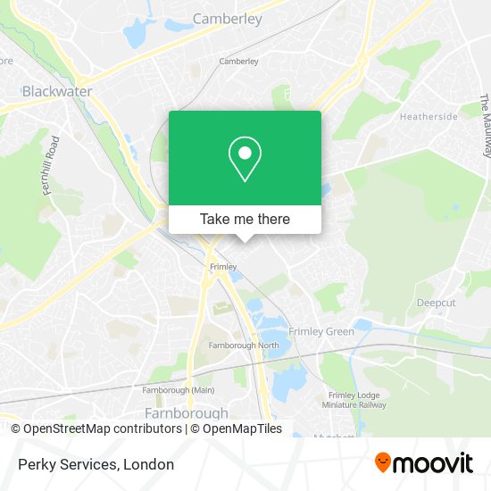 Perky Services map