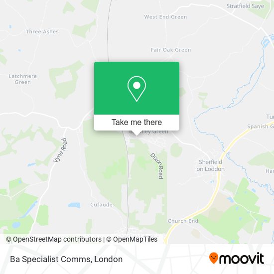 Ba Specialist Comms map