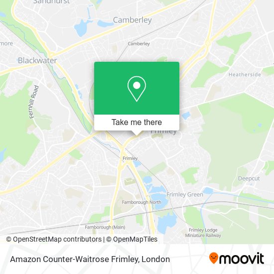 Amazon Counter-Waitrose Frimley map