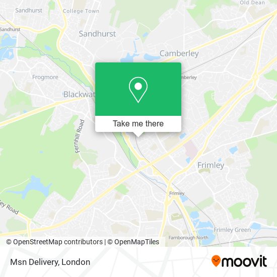 Msn Delivery map