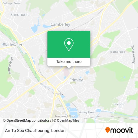 Air To Sea Chauffeuring map