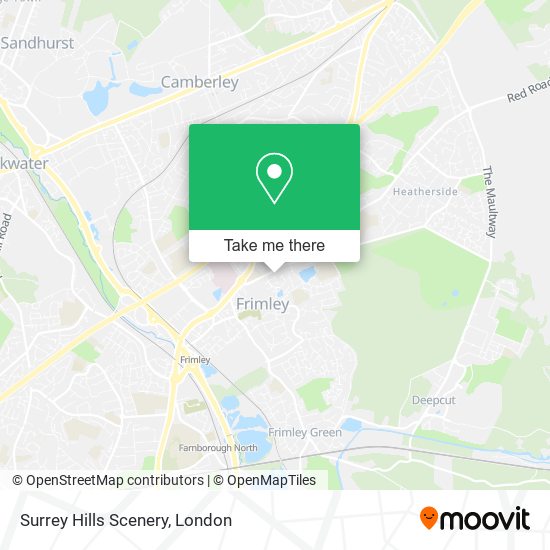 Surrey Hills Scenery map