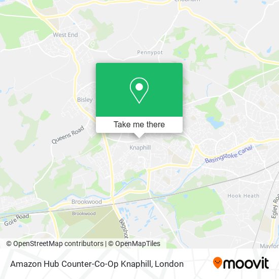 Amazon Hub Counter-Co-Op Knaphill map