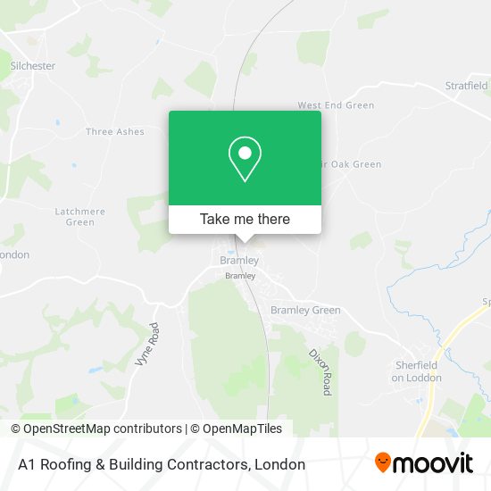 A1 Roofing & Building Contractors map