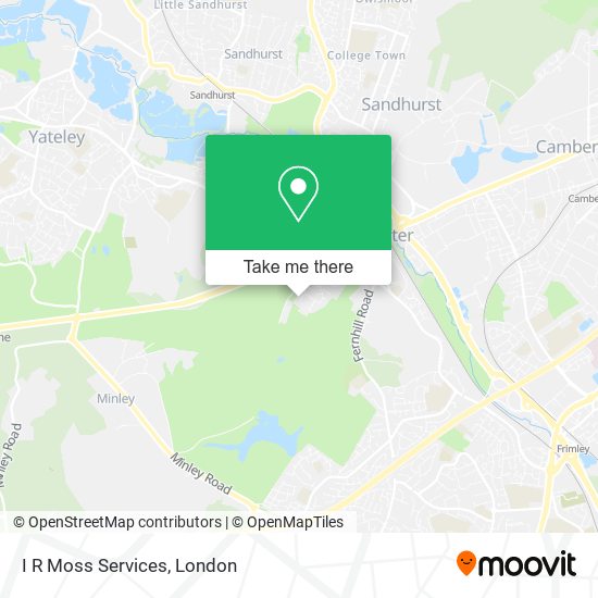 I R Moss Services map