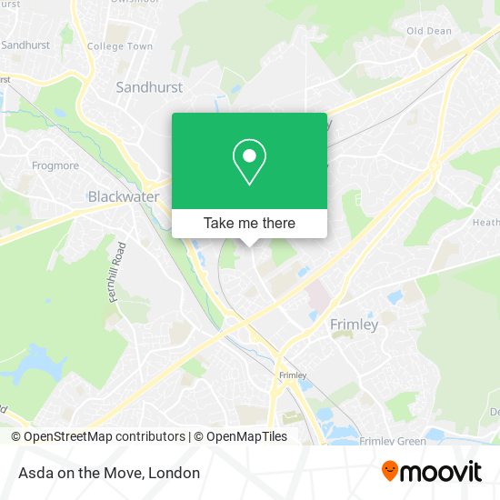Asda on the Move map