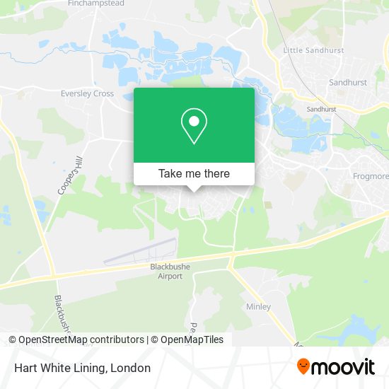 Hart White Lining map