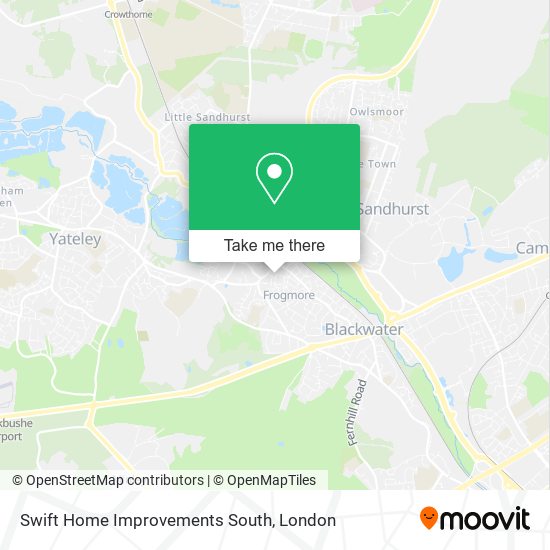 Swift Home Improvements South map
