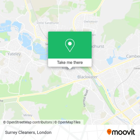 Surrey Cleaners map
