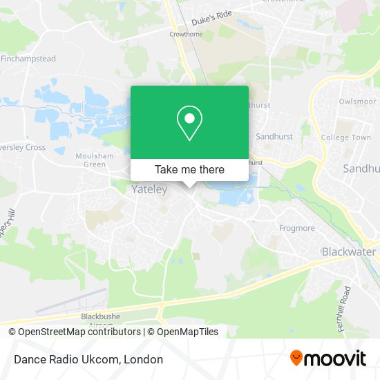 Dance Radio Ukcom map