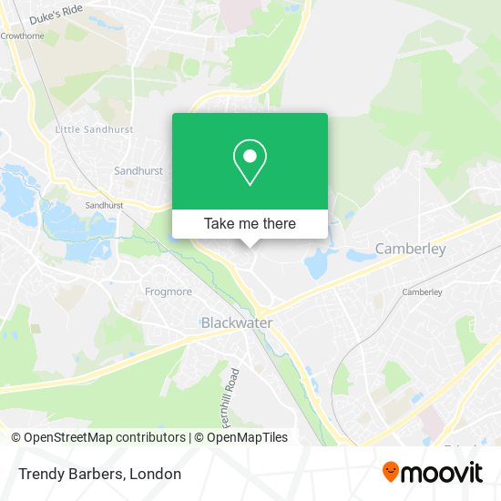 Trendy Barbers map