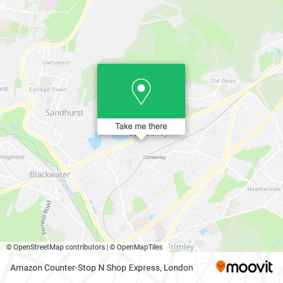 Amazon Counter-Stop N Shop Express map